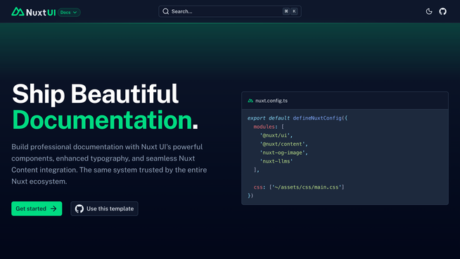Template Docs screenshot